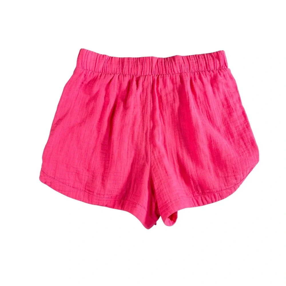 Calia Women's High Waisted‎ Pink Dolphin Cover Up Swim Short Size Small